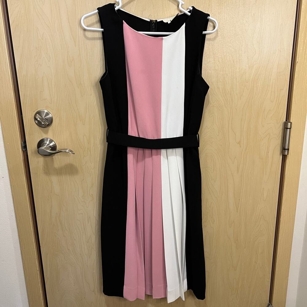 Kate Spade Colorblock Pleated Dress
